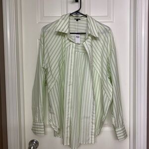 Express striped boyfriend portofino shirt